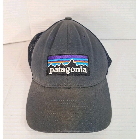 Patagonia Logo Trucker Hat Forge Grey Snapback Adjustable One Size Cap Fishing - Picture 1 of 5
